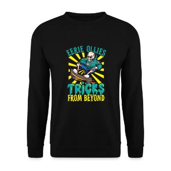 Horror Skateboarder Halloween Skateboard Cadeau - Sweat-shirt Unisexe - noir - Devant - Alina (178cm) & Michal (187cm)