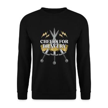 Chevaliers Chevaliers Armure médiévale de la Renaissance - Sweat-shirt Unisexe - noir - Devant - Alina (178cm) & Michal (187cm)