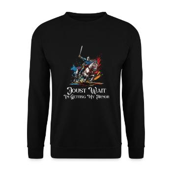 Chevaliers Chevaliers Armure médiévale de la Renaissance - Sweat-shirt Unisexe - noir - Devant - Alina (178cm) & Michal (187cm)