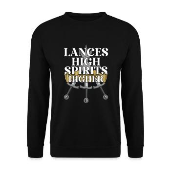 Chevaliers Chevaliers Armure médiévale de la Renaissance - Sweat-shirt Unisexe - noir - Devant - Alina (178cm) & Michal (187cm)