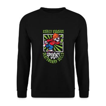 Horror Skateboarder Halloween Skateboard Cadeau - Sweat-shirt Unisexe - noir - Devant - Alina (178cm) & Michal (187cm)