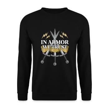 Chevaliers Chevaliers Armure médiévale de la Renaissance - Sweat-shirt Unisexe - noir - Devant - Alina (178cm) & Michal (187cm)