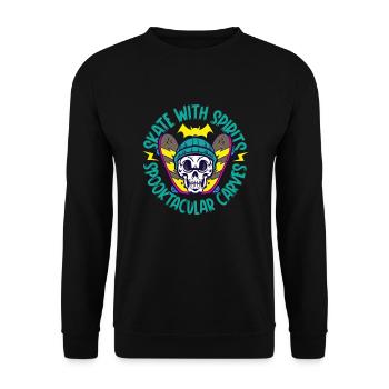 Horror Skateboarder Halloween Skateboard Cadeau - Sweat-shirt Unisexe - noir - Devant - Alina (178cm) & Michal (187cm)
