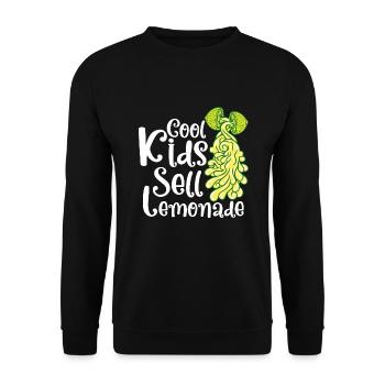 Lemonade Lemon Juice Homemade - Unisex Sweatshirt - black - Front - Alina (178cm) & Michal (187cm)