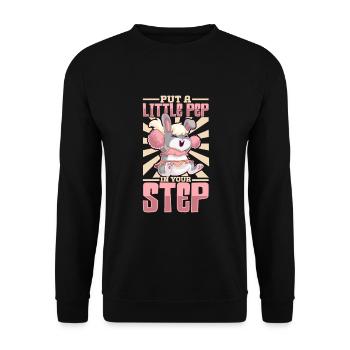 Tenue de pom-pom girl - Sweat-shirt Unisexe - noir - Devant - Alina (178cm) & Michal (187cm)