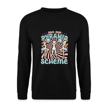 Tenue de pom-pom girl - Sweat-shirt Unisexe - noir - Devant - Alina (178cm) & Michal (187cm)