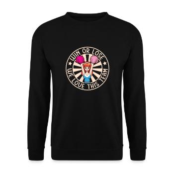 Tenue de pom-pom girl - Sweat-shirt Unisexe - noir - Devant - Alina (178cm) & Michal (187cm)