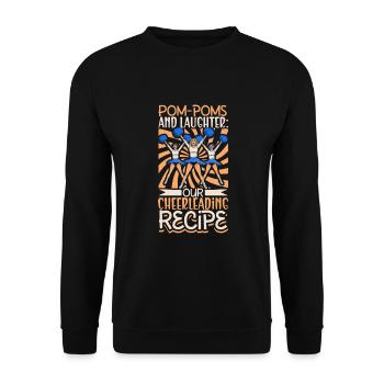 Tenue de pom-pom girl - Sweat-shirt Unisexe - noir - Devant - Alina (178cm) & Michal (187cm)