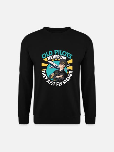 Pilot Aviation Airplane Airline Future Pilots - Unisex Pullover - Schwarz