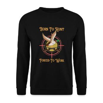 Duck Hunt Duck Hunter Bird Hunting Duck Hunting - Unisex Sweatshirt - black - Front - Alina (178cm) & Michal (187cm)