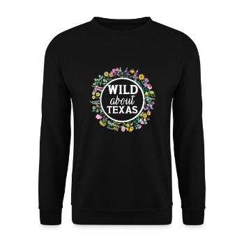Texas Wildflowers Season Fields Flowers Texas - Sweat-shirt Unisexe - noir - Devant - Alina (178cm) & Michal (187cm)