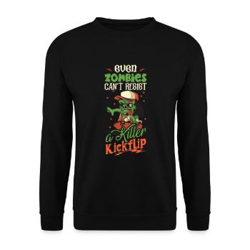 Horror Skateboarder Halloween Skateboard Cadeau - Sweat-shirt Unisexe - noir - Devant - Alina (178cm) & Michal (187cm)