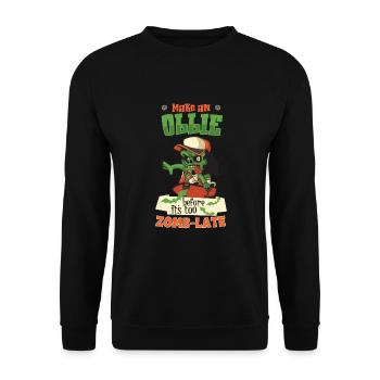Horror Skateboarder Halloween Skateboard Cadeau - Sweat-shirt Unisexe - noir - Devant - Alina (178cm) & Michal (187cm)