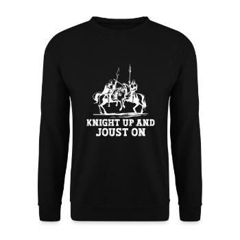 Chevalier Chevalier Armure Médiévale Renaissance - Sweat-shirt Unisexe - noir - Devant - Alina (178cm) & Michal (187cm)