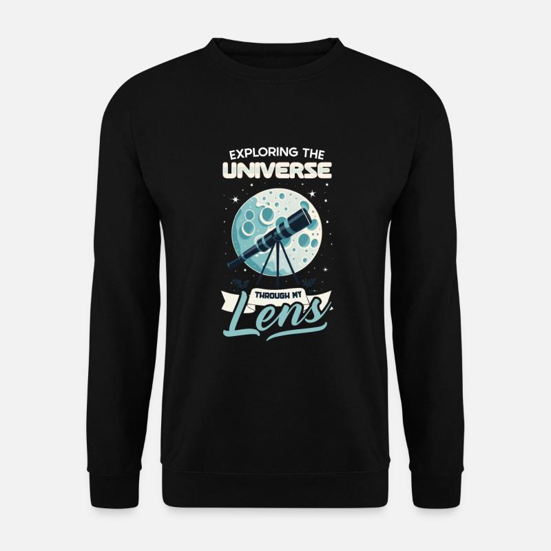 Astrophotography Astronomy Space Camera - Unisex Sweatshirt - black