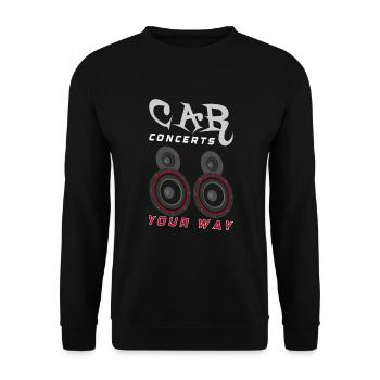 AUDIOLOGIST / CAR STEREO : Run Your System - Unisex Pullover - Schwarz - Vorne - Alina (178cm) & Michal (187cm)