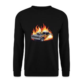 Demo Derby Demolition Derby Demolition Derby - Unisex Sweatshirt - black - Front - Alina (178cm) & Michal (187cm)