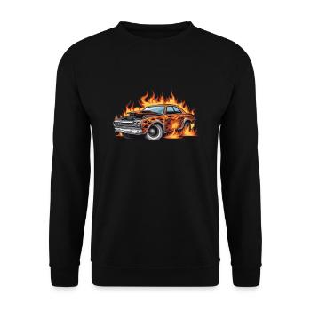 Demo Derby Demolition Derby Demolition Derby - Unisex Sweatshirt - black - Front - Alina (178cm) & Michal (187cm)