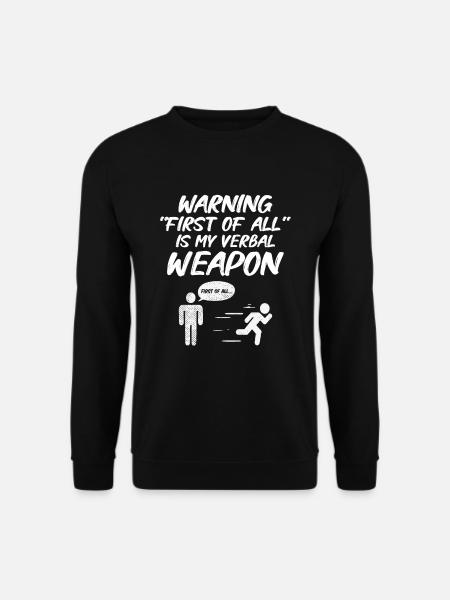 Debattierrede Debattierer Rederedner Geschenkidee - Unisex Pullover - Schwarz