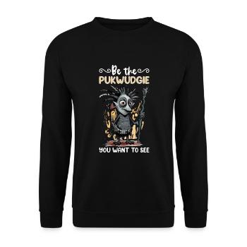 Pukwudgie, Cryptid, Folklore, Myths, Cryptozoologist - Unisex Sweatshirt - black - Front - Alina (178cm) & Michal (187cm)