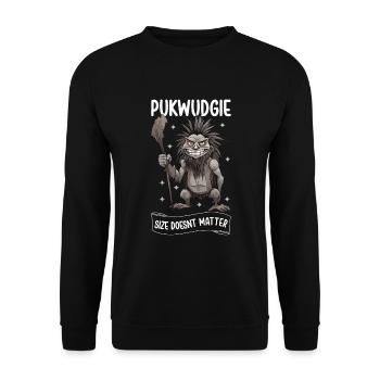 Pukwudgie, Cryptid, Folklore, Myths, Cryptozoologist - Unisex Sweatshirt - black - Front - Alina (178cm) & Michal (187cm)