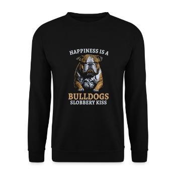 french bulldog english bulldog dog lover bulldog - Unisex Pullover - Schwarz - Vorne - Alina (178cm) & Michal (187cm)