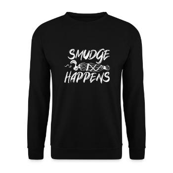 Smudge sage plume sorcellerie spirituelle méditer - Sweat-shirt Unisexe - noir - Devant - Alina (178cm) & Michal (187cm)