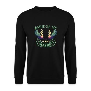 Smudge sage plume sorcellerie spirituelle méditer - Sweat-shirt Unisexe - noir - Devant - Alina (178cm) & Michal (187cm)