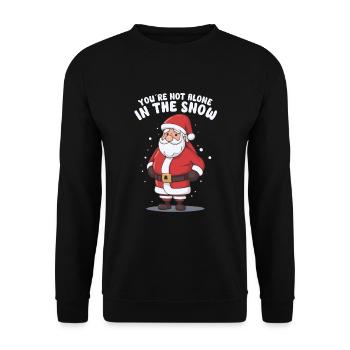 Mental Health Christmas Anti-Christmas - Unisex Sweatshirt - black - Front - Alina (178cm) & Michal (187cm)