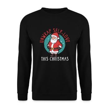 Psychische Gesundheit Weihnachten Anti-weihnachten - Unisex Pullover - Schwarz - Vorne - Alina (178cm) & Michal (187cm)