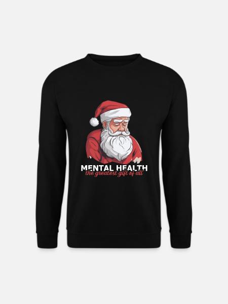 Psychische Gesundheit Weihnachten Anti-weihnachten - Unisex Pullover - Schwarz