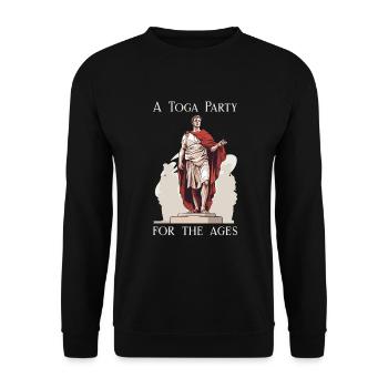 Julius Cäsar Römische Geschichte Römisches Reich - Unisex Pullover - Schwarz - Vorne - Alina (178cm) & Michal (187cm)