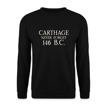 Karthago Punische Kriege Hannibal Barca Rom Gegen - Unisex Pullover - Schwarz - Vorne - Alina (178cm) & Michal (187cm)