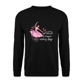 Ballett Ballerina Tanz Tänzerin Tanz Ballett - Unisex Pullover - Schwarz - Vorne - Alina (178cm) & Michal (187cm)