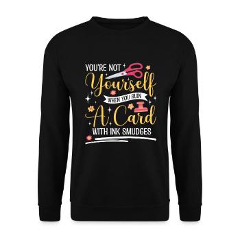 Cardmaker Scrapbooking Card Making Kits For - Unisex Sweatshirt - black - Front - Alina (178cm) & Michal (187cm)