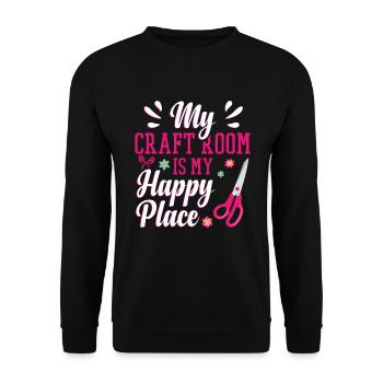 Cardmaker Scrapbooking Card Making Kits For - Unisex Sweatshirt - black - Front - Alina (178cm) & Michal (187cm)
