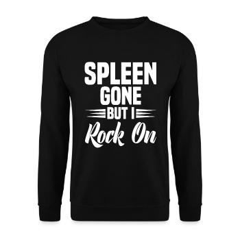 Spleen Surgery Surviving Spleen Removal - Unisex Sweatshirt - black - Front - Alina (178cm) & Michal (187cm)