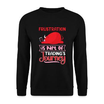 Stock Traders, Forex Traders, Investor Trading - Unisex Sweatshirt - black - Front - Alina (178cm) & Michal (187cm)
