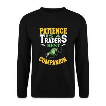 Stock Traders, Forex Traders, Investor Trading - Unisex Sweatshirt - black - Front - Alina (178cm) & Michal (187cm)