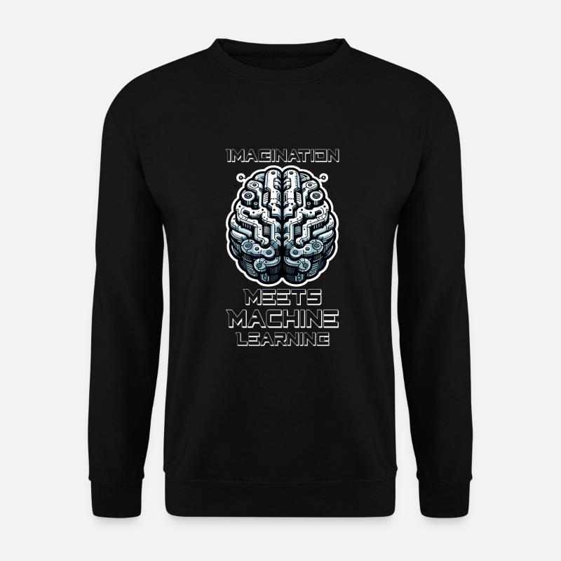 Artificial intelligence, machine learning, data - Unisex Sweatshirt - black