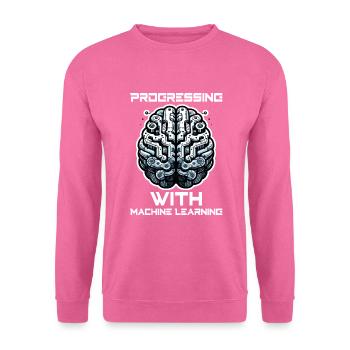 Künstliche Intelligenz, Maschinelles Lernen, Daten - Unisex Pullover - Pink - Vorne