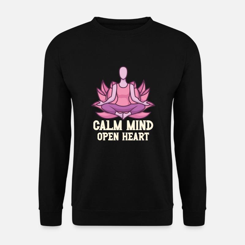 Yoga Mindfulness Practic Meditation Manifestation - Unisex Sweatshirt - black