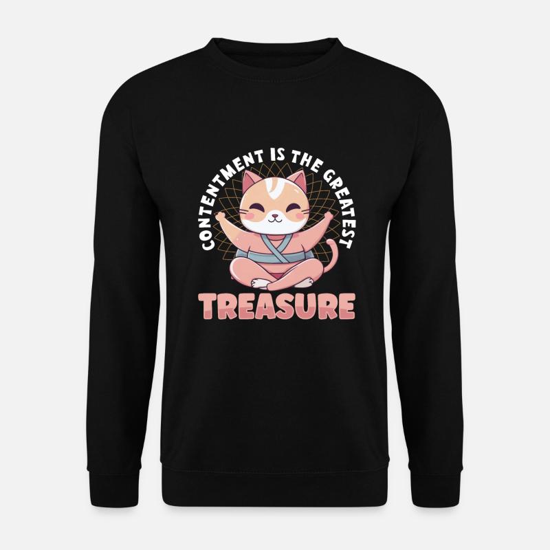 Yoga Mindfulness Practic Meditation Manifestation - Unisex Sweatshirt - black