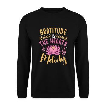 Yoga Mindfulness Practic Meditation Manifestation - Unisex Pullover - Schwarz - Vorne - Alina (178cm) & Michal (187cm)
