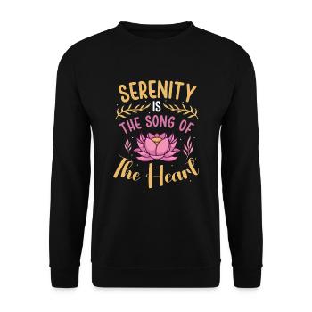 Yoga Mindfulness Practic Meditation Manifestation - Unisex Pullover - Schwarz - Vorne - Alina (178cm) & Michal (187cm)