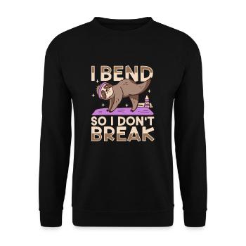 Yoga Mindfulness Practic Meditation Manifestation - Unisex Pullover - Schwarz - Vorne - Alina (178cm) & Michal (187cm)