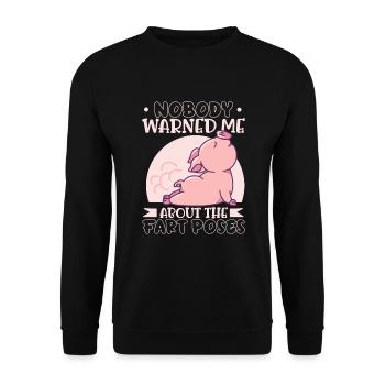 Yoga Mindfulness Practic Meditation Manifestation - Unisex Pullover - Schwarz - Vorne - Alina (178cm) & Michal (187cm)