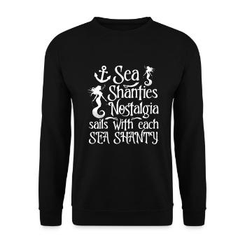 Sailors Sea Shanty Singing Ship Adventures - Sweat-shirt Unisexe - noir - Devant - Alina (178cm) & Michal (187cm)