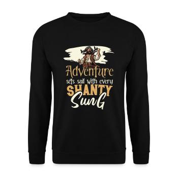 Sailors Sea Shanty Singing Ship Adventures - Sweat-shirt Unisexe - noir - Devant - Alina (178cm) & Michal (187cm)