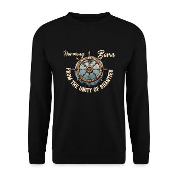 Sailors Sea Shanty Singing Ship Adventures - Sweat-shirt Unisexe - noir - Devant - Alina (178cm) & Michal (187cm)